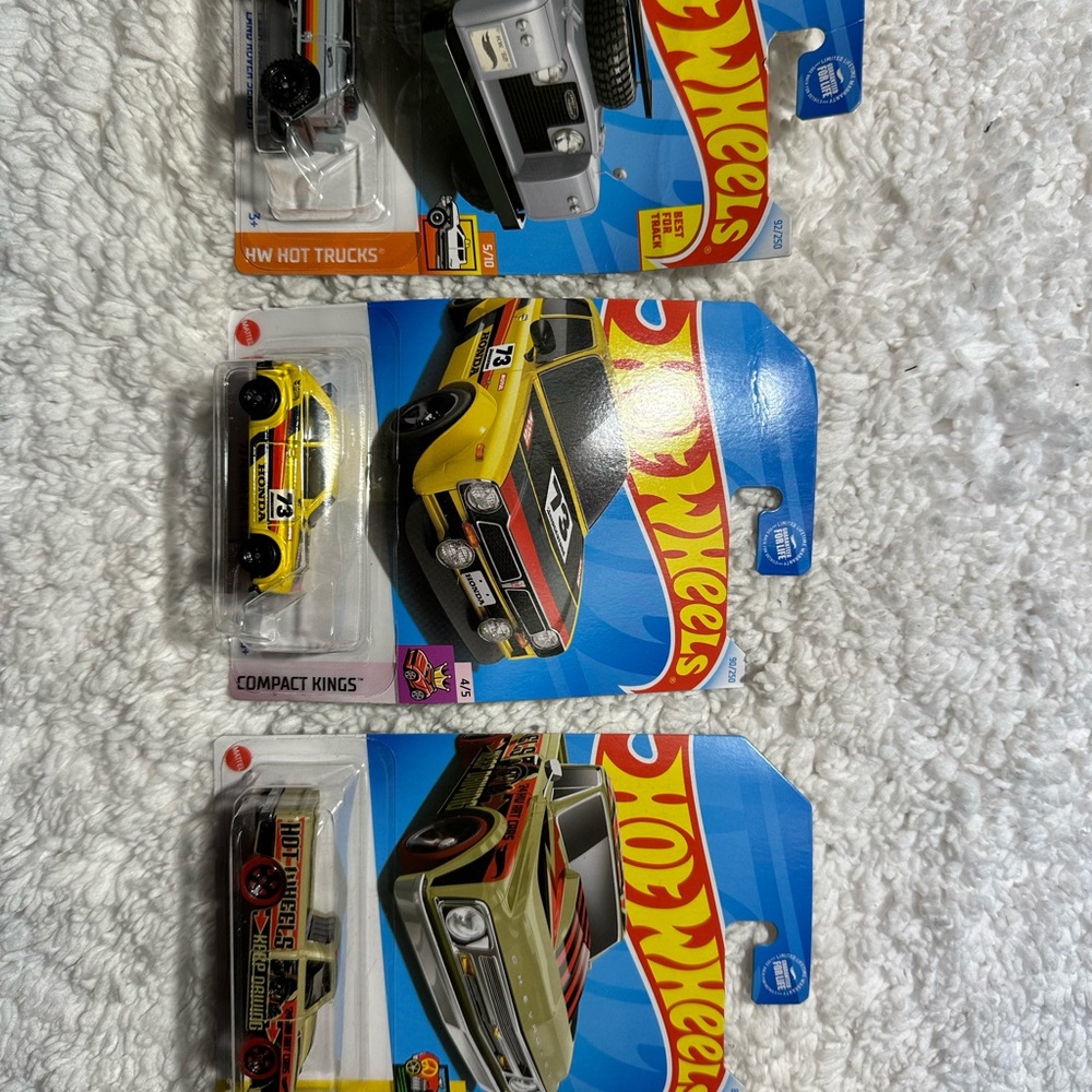 Compact Kings Toy Car Set - Yellow and Black